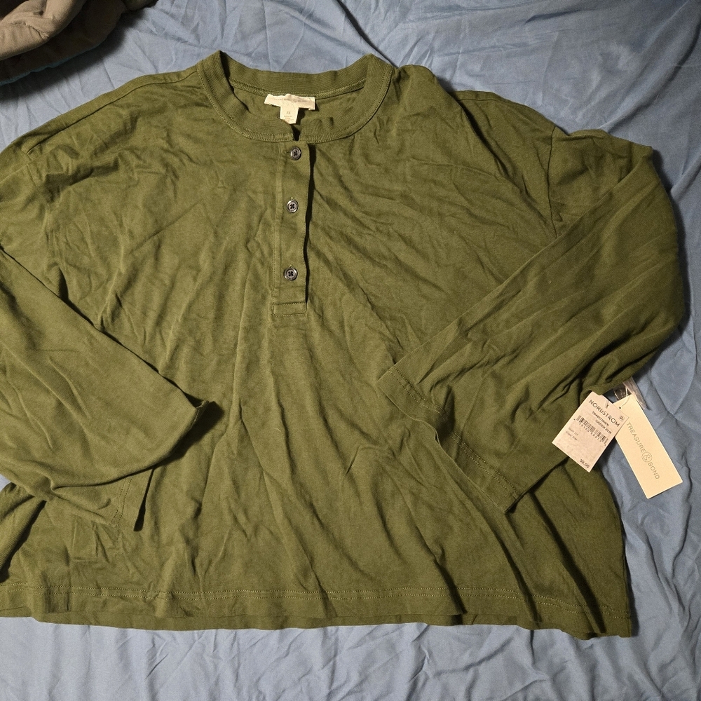 Womens Henley Long Sleeve shirt